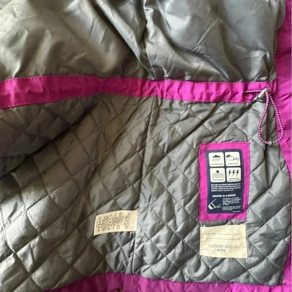 LANDS’ END | NWOT | KIDS SQUALL COAT | WATERPROOF INSULATED FLEECE LINED | SZ 14 - Picture 13 of 15